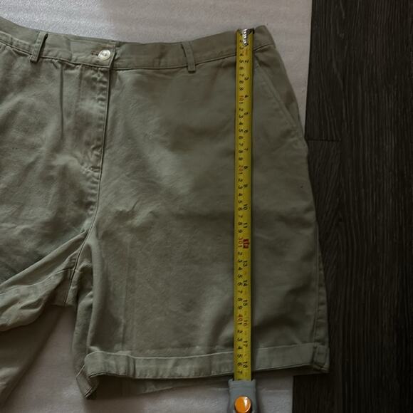 Lauren Ralph Lauren Khaki Chino Shorts 14W School Preppy Plus Unisex Baggy - Picture 6 of 9